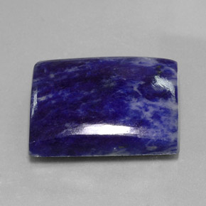 Sodalite naturale blu da 46,25 ct, baguette, opaco