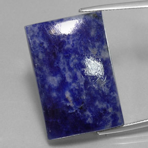 Sodalite naturale blu da 30,07 ct, baguette, opaco