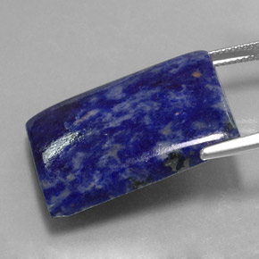 Sodalite naturale blu da 30,07 ct, baguette, opaco