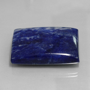 Sodalite naturale blu da 60,46 ct, baguette, opaco