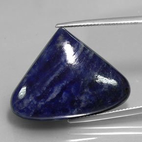 Sodalite Viola Blu naturale da 30.99 ct, Forma a pera, Opaco