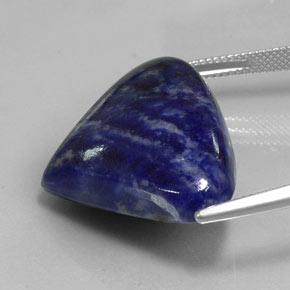 Sodalite Viola Blu naturale da 30.99 ct, Forma a pera, Opaco