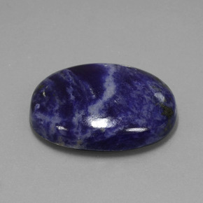 Sodalite naturale blu da 40,90 ct, taglio ovale, opaco