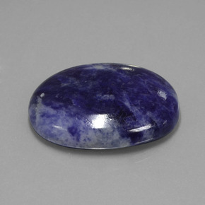Sodalite Viola Blu naturale da 36.76 ct, Taglio ovale, Opaco