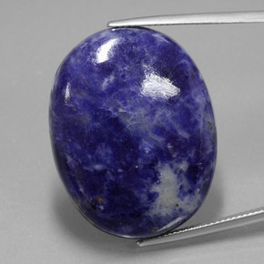 Sodalite Viola Blu naturale da 40.03 ct, Taglio ovale, Opaco