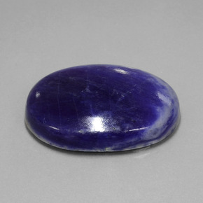 Sodalite Viola Blu naturale da 60.10 ct, Taglio ovale, Opaco