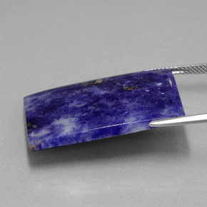 Sodalite Viola Blu naturale da 21.41 ct, Taglio a baguette, Opaco