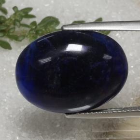 Sodalite Viola Blu naturale da 11.43 ct, Taglio ovale, Opaco