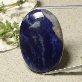 Sodalite Blu scuro naturale da 41.68 ct, Taglio ovale, Opaco
