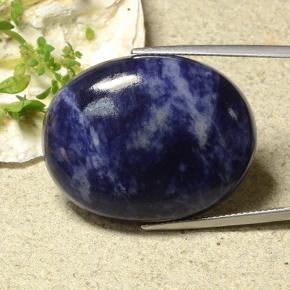Sodalite Blu navy naturale da 43.77 ct, Taglio ovale, Opaco