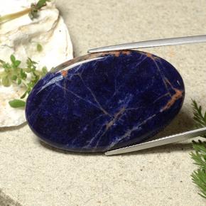 Sodalite Viola Blu naturale da 27.76 ct, Taglio ovale, Opaco