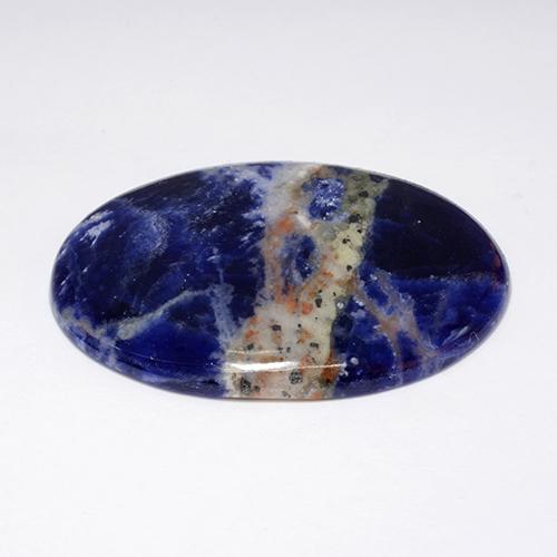 Sodalite Multicolore naturale da 41.10 ct, Taglio ovale, Opaco