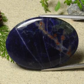 Sodalite Blu navy naturale da 41.49 ct, Taglio ovale, Opaco