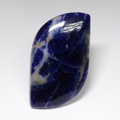 Sodalite naturale blu da 38,13 ct, forma fantasia, opaco
