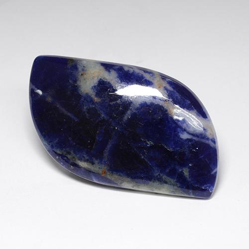 Sodalite naturale blu da 38,13 ct, forma fantasia, opaco