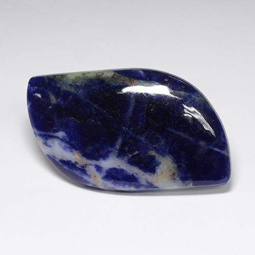 Sodalite naturale blu da 38,13 ct, forma fantasia, opaco