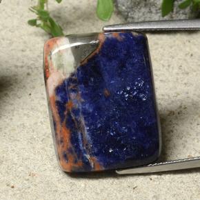 Sodalite Multicolore naturale da 17.76 ct, Taglio a baguette, Opaco