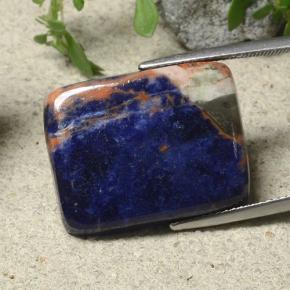 Sodalite Multicolore naturale da 17.76 ct, Taglio a baguette, Opaco