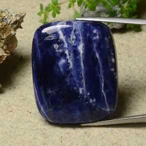 Sodalite naturale blu da 41,16 ct, taglio a cuscino, opaco