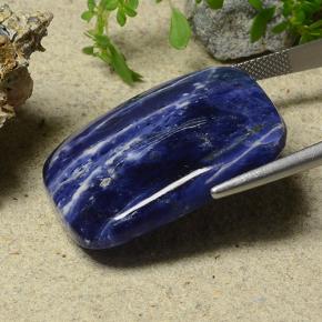Sodalite naturale blu da 41,16 ct, taglio a cuscino, opaco