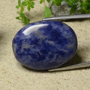 Sodalite Viola Blu naturale da 27.61 ct, Taglio ovale, Opaco