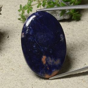 Sodalite Multicolore naturale da 29.61 ct, Taglio ovale, Opaco