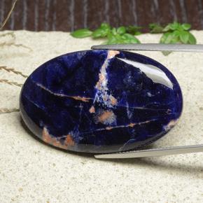 Sodalite Multicolore naturale da 36.51 ct, Taglio ovale, Opaco