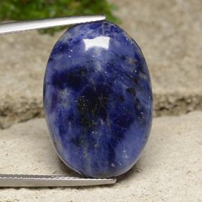 Sodalite Viola Blu naturale da 20.11 ct, Taglio ovale, Opaco
