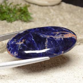 Sodalite Multicolore naturale da 29.69 ct, Taglio ovale, Opaco