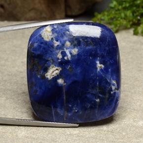 Sodalite naturale blu da 49,78 ct, taglio a cuscino, opaco