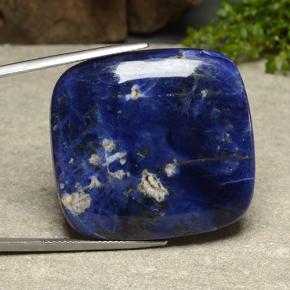 Sodalite naturale blu da 49,78 ct, taglio a cuscino, opaco
