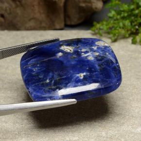 Sodalite naturale blu da 49,78 ct, taglio a cuscino, opaco