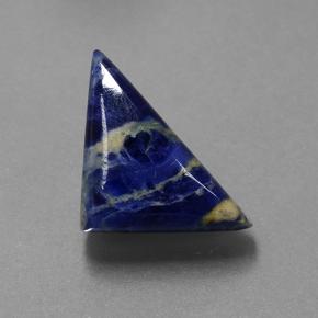 Sodalite Multicolore naturale da 5.75 ct, Taglio trillion, Opaco