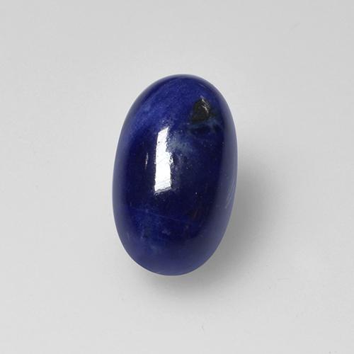 Sodalite naturale blu da 1,20 ct, taglio ovale, opaco