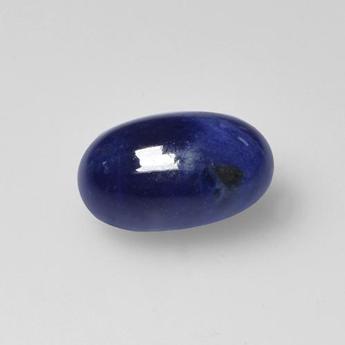 Sodalite naturale blu da 1,20 ct, taglio ovale, opaco