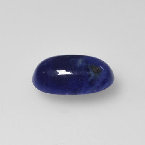 Sodalite naturale blu da 1,20 ct, taglio ovale, opaco