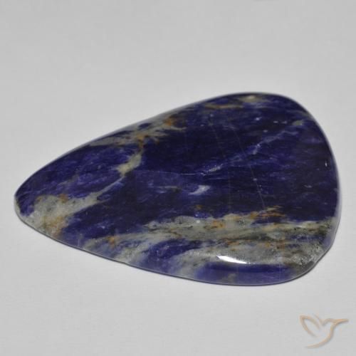 Sodalite Blu navy naturale da 40.68 ct, Forma a pera, Opaco
