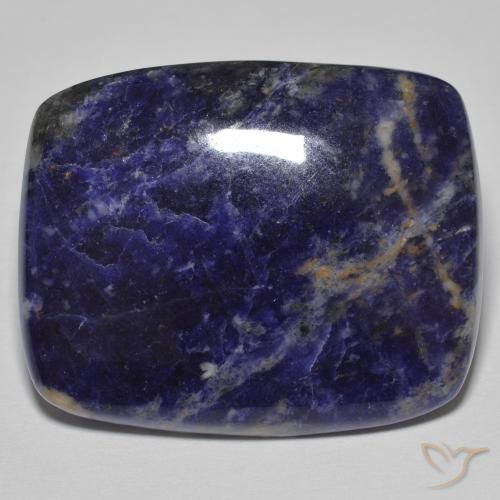 Sodalite Blu scuro naturale da 30.73 ct, Cuscino, Opaco
