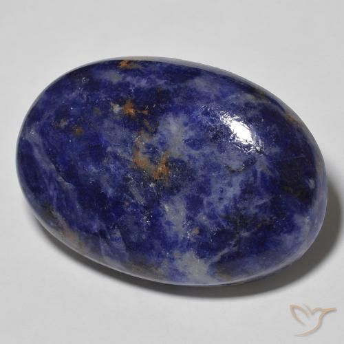 Sodalite Blu scuro naturale da 54.28 ct, Ovale, Opaco