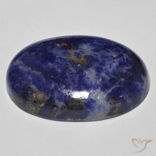 Sodalite Blu scuro naturale da 54.28 ct, Ovale, Opaco