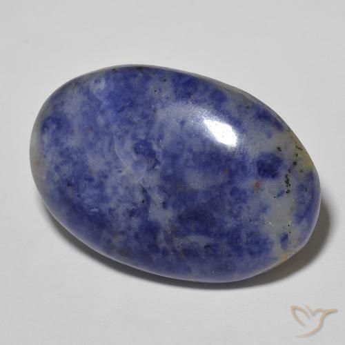 Sodalite Blu grigiastro naturale da 29.83 ct, Ovale, Opaco