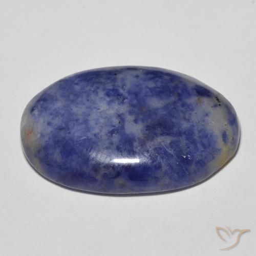 Sodalite Blu grigiastro naturale da 29.83 ct, Ovale, Opaco