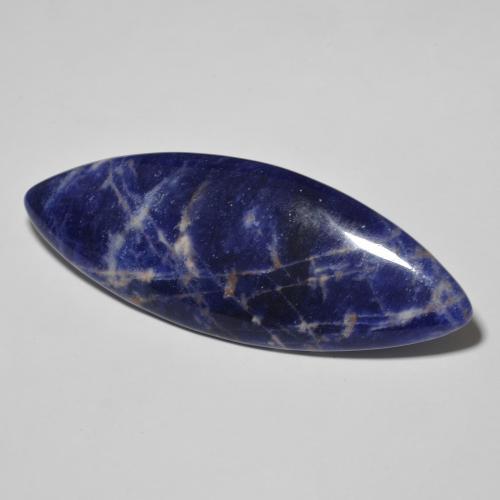 Sodalite Blu navy naturale da 37.01 ct, Taglio marquise, Opaco