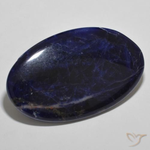 Sodalite Blu nerastro naturale da 29.33 ct, Ovale, Opaco