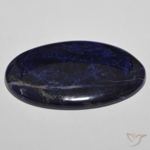Sodalite Blu nerastro naturale da 29.33 ct, Ovale, Opaco