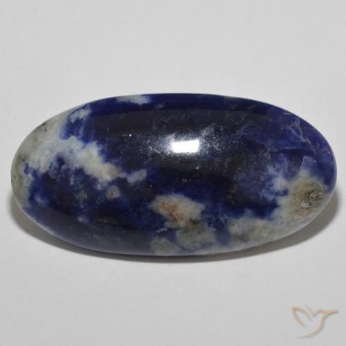 23.22ct Naturale Blu navy Sodalite, Ovale, Opaco