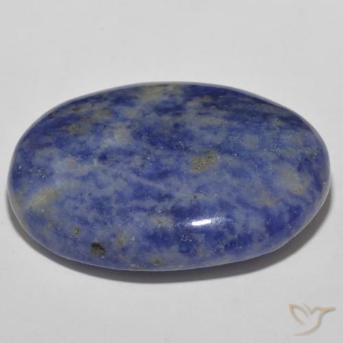 Sodalite Blu navy naturale da 37.13 ct, Ovale, Opaco