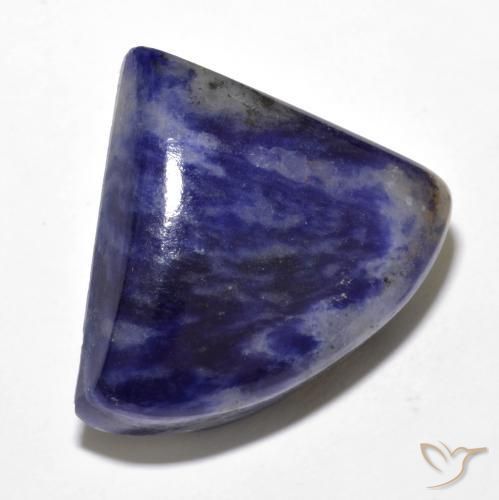 Sodalite Blu navy naturale da 24.44 ct, Taglio trillion, Opaco