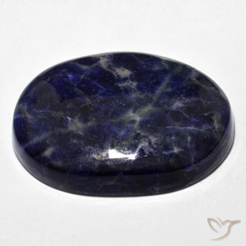 Sodalite Blu navy naturale da 44.30 ct, Ovale, Opaco