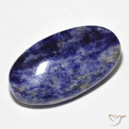 Sodalite Blu navy naturale da 34.08 ct, Ovale, Opaco